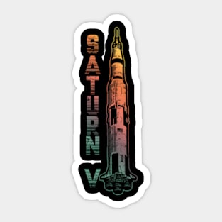 Saturn V Rocket Launch Vehicle Space American Spaceflight Sticker